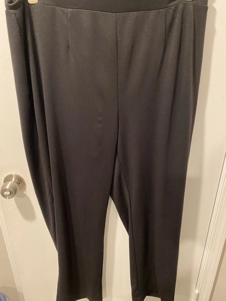 Pantalones Studio Works Mujer 2X Negro Poliéster Forro Cintura Elástica Foto 1 de 4