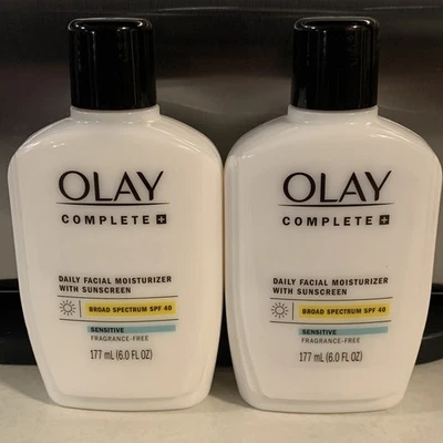 Olay Completo + Hidratante Facial Diario con Protector Solar FPS 40 6oz Lote de 2 Foto 1 de 4