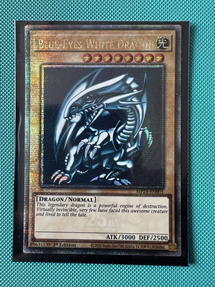 MP24-EN001 Blue-Eyes White Dragon Quarter Century Secret Rare Yu-Gi-Oh 1st New - Image 1 of 1