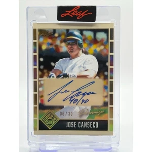 2025 Leaf Seasons In The Sun Jose Canseco Encased Auto 6/30 SP Inscribed "40/40" - Picture 1 of 2