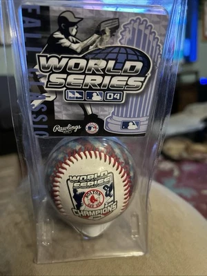 Rawlings 2004 Serie Mundial Campeones Béisbol Boston Medias Rojas Plata Foto 1 de 3