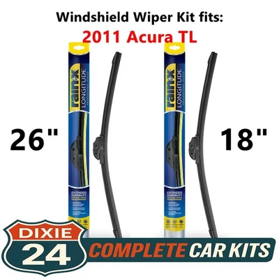 Rain-X Longitude Windshield Wiper Kit fits: 2011 Acura TL (26" & 18") Foto 1 de 4