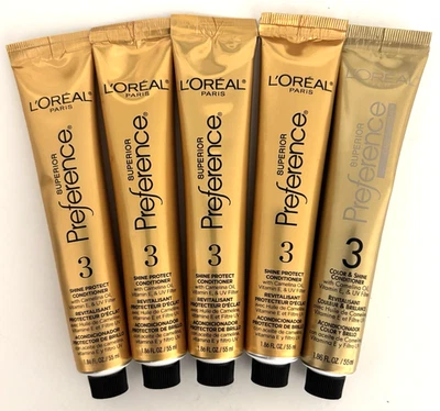 Loreal Superior Preference 3 Shine Protect Conditioner 1.86 Fl Oz New LOT OF 5 - Image 1 of 4