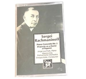 Sergei Rachmaninoff Piano Concerto No 2 Cassette Tape Jorge Luis Prats Rhapsody - Picture 1 of 6