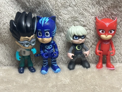 PJ Mask Figures Lot Of 4 Romeo Catboy Luna Girl Owlette Good Used Condition Cover