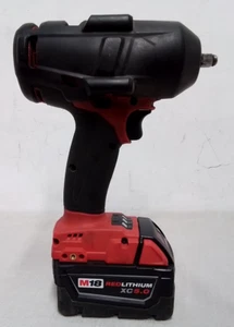 Milwaukee M18 Fuel 2852-20 Mid-Torque Impact Wrench - Red With 5.0 Battery - Picture 1 of 8