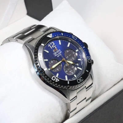 Orient Sports Limited Edition Solar Blue Dial Men's Watch RA-TX0208L10B - Image 1 of 4