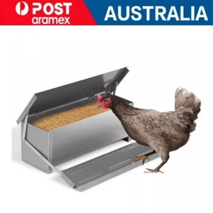 2024 Automatic Chicken Feeder Auto Coop Chick Poultry Treadle Self Opening - Picture 1 of 7