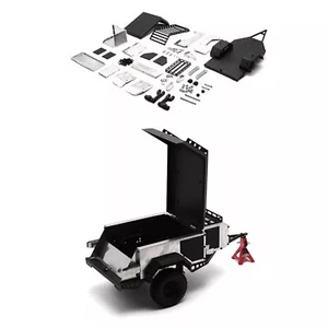 Metal Camping Trailer for 1:10 RC Car Crawler Traxxas TRX4 AXIAL SCX10 RC4WD - Picture 1 of 14