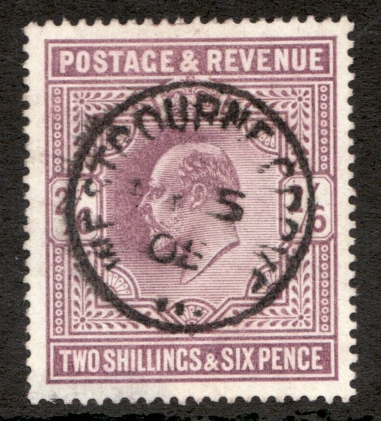 1902 Great Britain Sc #139 - Two Shilling & Six Pence - KEVII - Used Cv$150 - Image 1 of 1