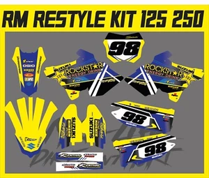 SUZUKI RM RESTYLE KIT 125 250 03-08 FULL COMPLETE GRAPHIC /DECALS - Picture 1 of 1