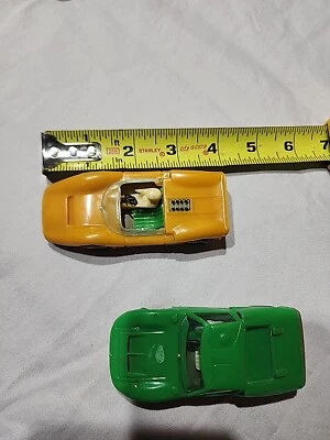 2 coches de plástico de juguete vintage Lle hechos en Francia Foto 1 de 4