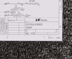LS TRACTOR WHEEL TRACTORS XR4046H Electrical Wiring Diagram Manual - Picture 1 of 1