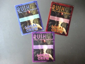 Rush satin backstage passes 3 rectangles Snakes & Arrows Tour 2008 vertical! - Picture 1 of 1