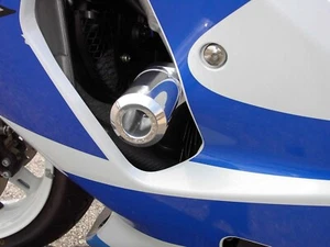 2000-2003 GSXR 750 Polished NO CUT Frame Sliders Savers 2001 2002Billet Aluminum - Picture 1 of 4