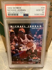 1992 SKYBOX USA BASKETBALL #39 MICHAEL JORDAN PSA 10 Gem Mint Low Pop 🔥📈 QTY