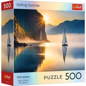Trefl Red 500 Piece Puzzle - Nature - Sailing Sunrise - Picture 1 of 4