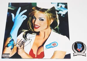 MARK HOPPUS FIRMADO BLINK-182 'ENEMA OF THE STATE' ÁLBUM DISCO DE VINILO BECKETT BAS - Imagen 1 de 3