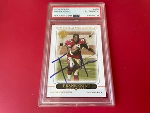 Tarjeta de novato Frank Gore 49ers 2005 firmada automática PSA/ADN ENCAPSULADA - Imagen 1 de 2