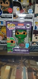 Funko Teenage Mutant Ninja Turtles POP! Art Series Michelangelo Vinyl Figure #54 - Picture 1 of 3