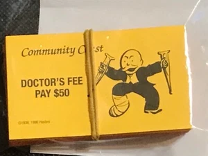 Monopoly Chance & Community Chest Cards Replacement Game Pieces Vintage - Picture 1 of 3