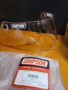 Simpson Shield Outlaw Bandit Visor Clear - Foto 1 di 2