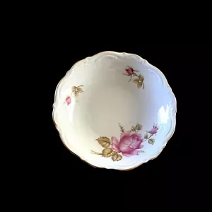 Ciotola da dessert vintage June Rose Mitterteich Baviera Germania 5" bacche - Foto 1 di 6