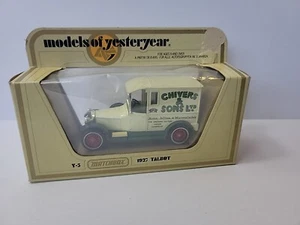 Matchbox Models Yesteryear 1927 Talbot Y-5 1:47 Orchard Factory Chivers TG - Picture 1 of 7
