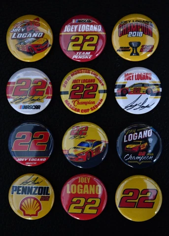 Joey Logano - 1 1/2" Inch Magnet Set (Set of 12) Cover