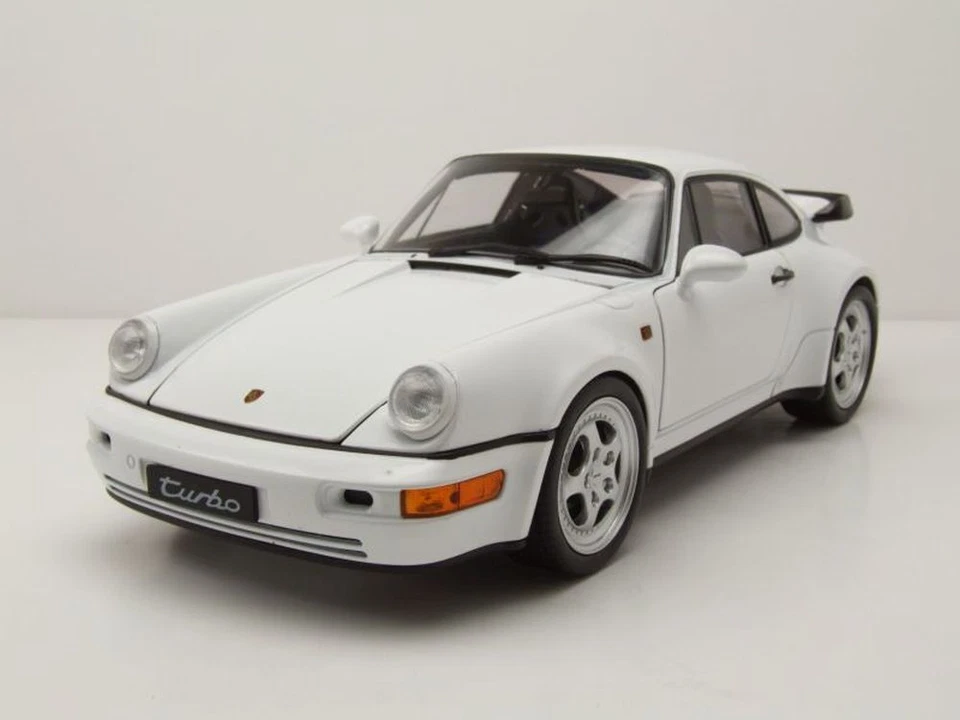 WELLY - Voiture de 2009 couleur blanche – PORSCHE 964 turbo - 1/18 - WEL18026... - Photo 1/4