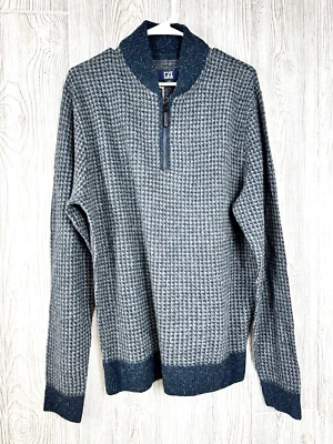 NWT Cutter & Buck 1/4 Zip Italian Yarns Wool/Silk Size Large Pullover Sweater LS - Image 1 of 4