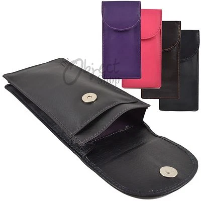 Mala Leather Quality Double Pocket Glasses Spec Case Magetic Stud Flap Reading