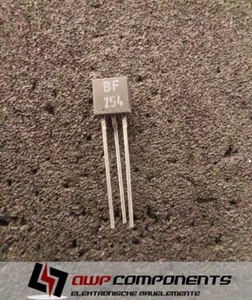 (10 Stk.) BF254 - Transistor NPN 20V 30mA 250mW THT TO-92 - ITT - Bild 1 von 2