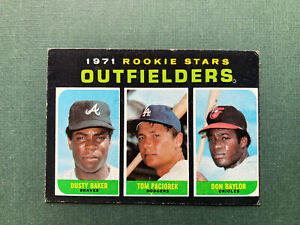 1971 Topps Rookie Dusty Baker/Don Baylor/Tom Paciorek #709 ~ RC ROOKIE ~ High #
