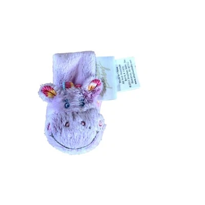 Stephan baby Purple wrist Rattle Plush Toy Baby Infant - Imagem 1 de 3