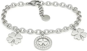® Bracciale Donna Stella Cuore Quadrifoglio Albero Della Vita Portafortuna Accia - Foto 1 di 12