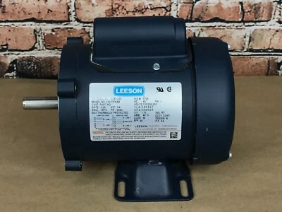 Leeson 102916.00 Electric Motor 1/4 HP 1725 Rpm 1PH 115/208-230 Volt 56C Frame - Image 1 of 4