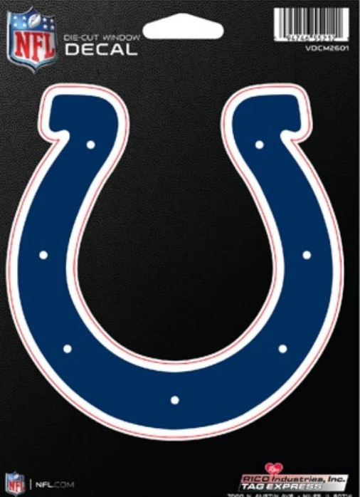 Calcomanía troquelada Indianapolis Colts-ventana de coche, portátil, vaso. Ver descripción Foto 1 de 1