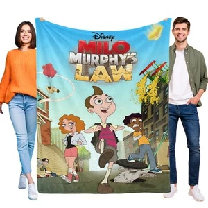 Milo Murphy's Law Super Soft Flannel Throw Blanket for Bed Sofa All Season Gifts - Picture 1 of 7