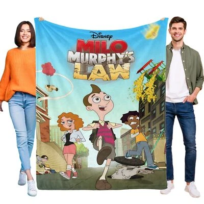Milo Murphy's Law Super Soft Flannel Throw Blanket for Bed Sofa All Season Gifts - Image 1 of 4