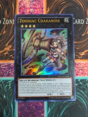 Yu-Gi-Oh! Zoodiac Chakanine Maximum Crisis MACR-EN048 Unlimited Ultra Rare NM - Image 1 of 4