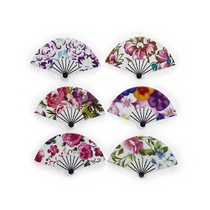 30pcs Fan Wood Buttons for Sewing Scrapbooking Clothing Headwear Decor 30x20mm - Picture 1 of 10