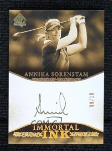 2021 SP Authentic Immortal Ink 9/10 Annika Sorenstam #II-AS Auto