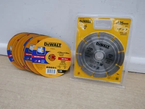 DeWALT DT3711 5" 125mm angle grinder diamond cutting disc + 25 x 1mm inox discs - Picture 1 of 2