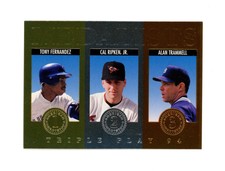 1994 Triple Play Medalists #7 Tony Fernandez/ Cal Ripken HOF / Alan Trammell HOF
