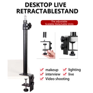 Desk Studio Light Mount Foldable Stand Flash LED Video Light Holder Bracket - Picture 1 of 10