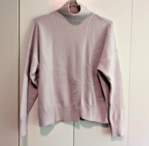 Maglione Vince donna piccolo rosa pullover lana cashmere blu navy preppy casual - Foto 1 di 5
