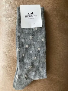 HERMES Hermès grey socks with H logo - Foto 1 di 8