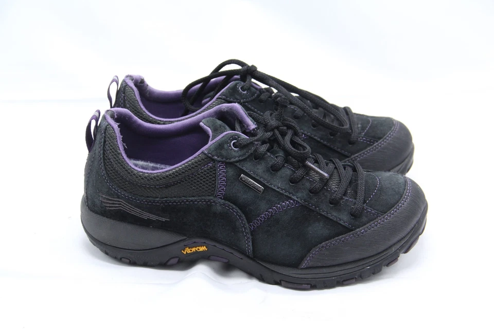 Dansko Paisley Hiking Shoes Womens EU 37 US 7 Wide Waterproof Black Suede Vibram - Image 1 of 4