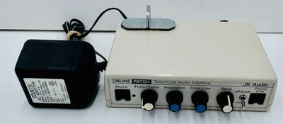JK Audio Inline Phone Line Patch POTS Telephone Audio Interface Tested Working - Image 1 of 4